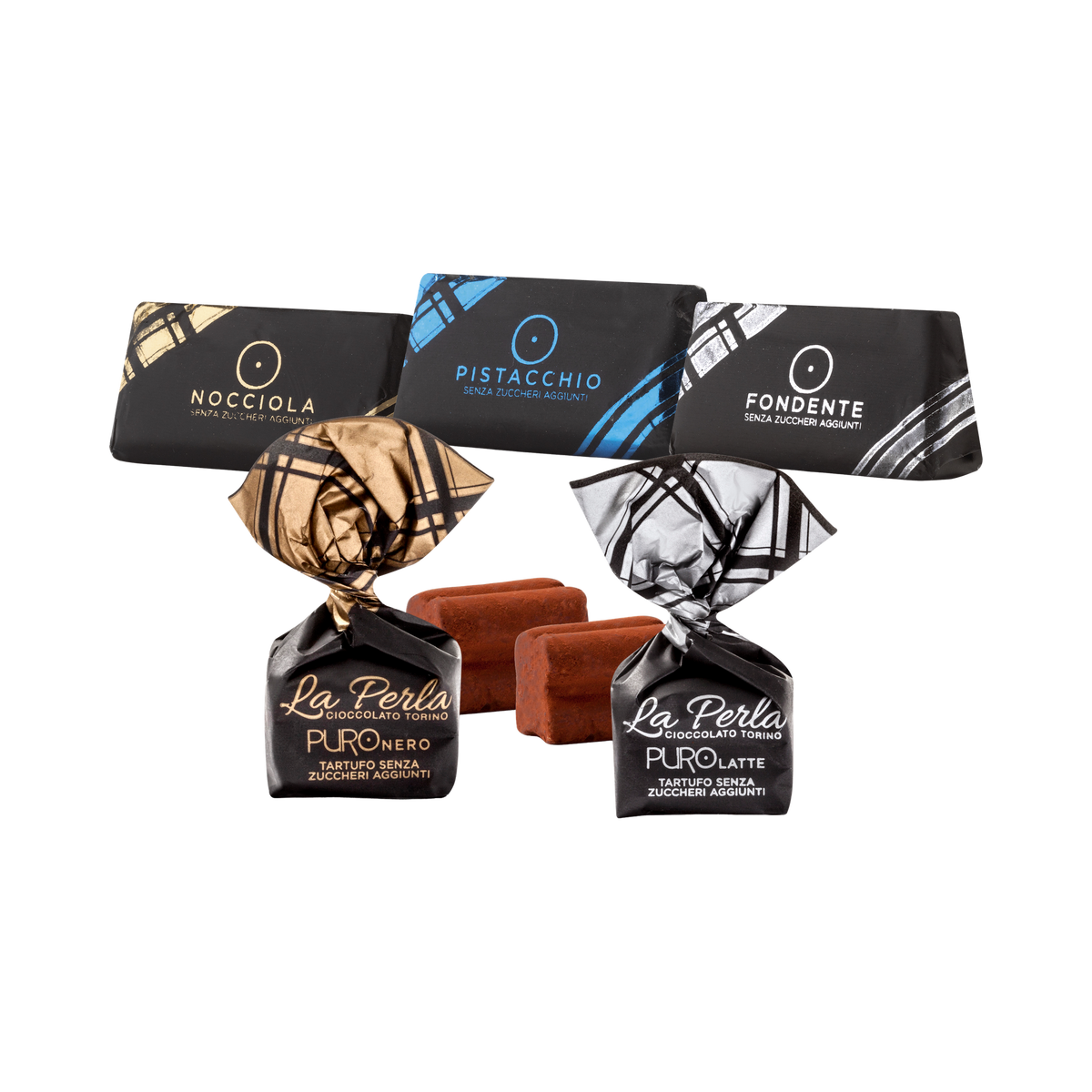 La Perla Tartufi und Giandujotti assortiti – Pralinenauswahl