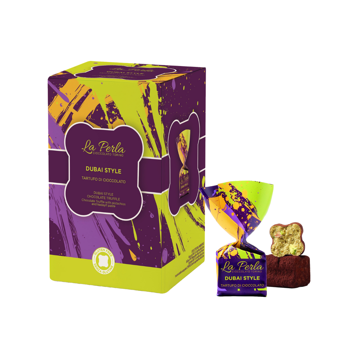 La Perla Tartufi Dubai Style Geschenkbox 150 g mit Tartufo verpackt und ausgepackt