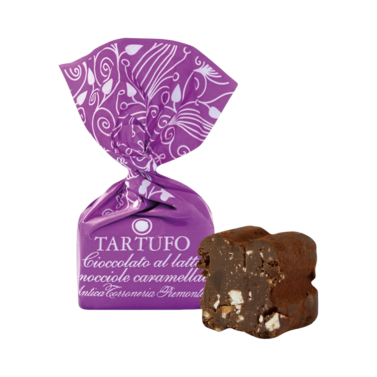 Antica Tartufo Cioccolato al Latte e Nocciole Caramellate – eingepackt und ausgepackt