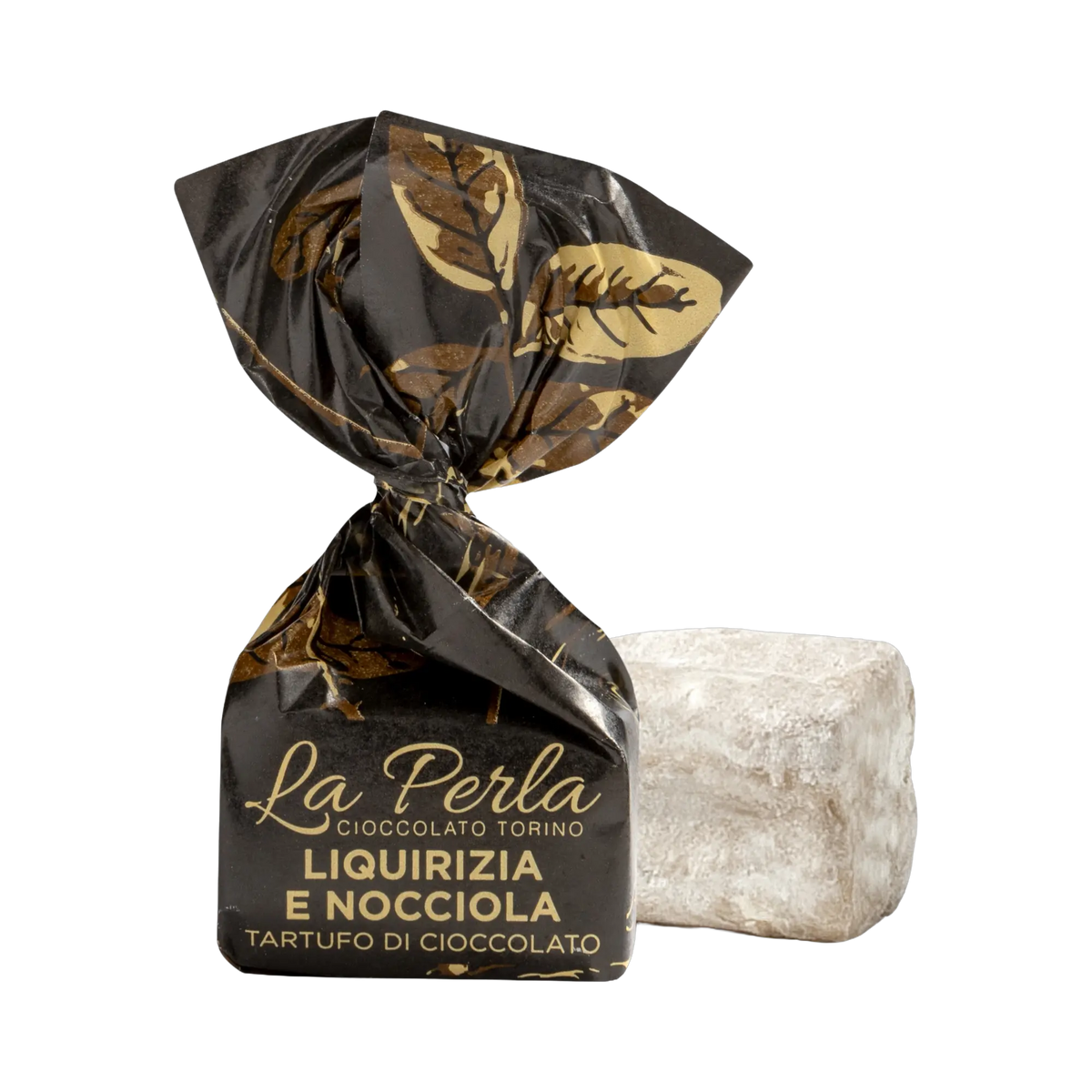 La Perla Tartufo Liquirizia e Nocciola Composing