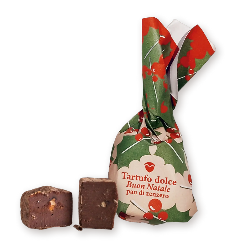 Tutto Cioccolato Tartufo Pan di Zenzero – Praline im Wickelpapier und ausgepackt