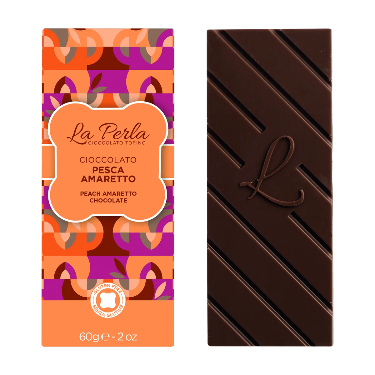 La Perla Tafelschokolade Pesca e Amaretto
