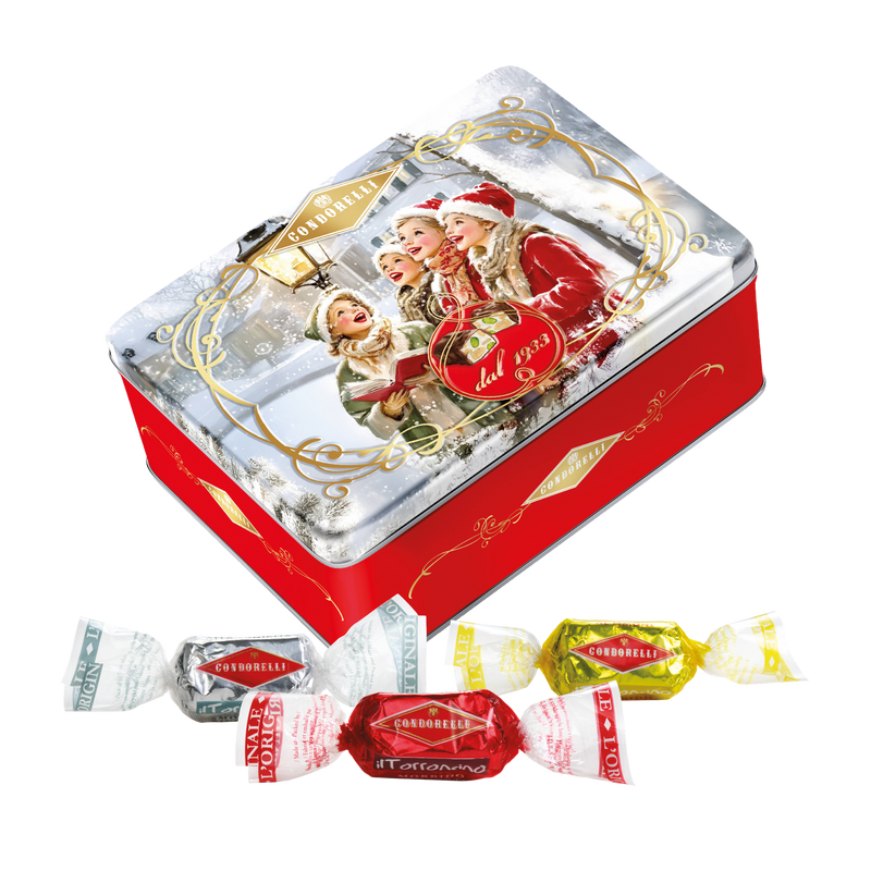 Condorelli Torroncini Nougat-Pralinen, Dose Rosso der Linea Dal 1933