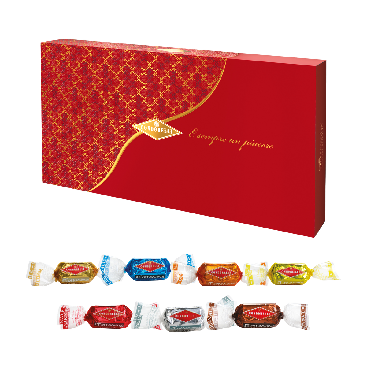 Condorelli Torroncini morbidi assortiti Geschenkschachtel 300g – mit 7 Sorten