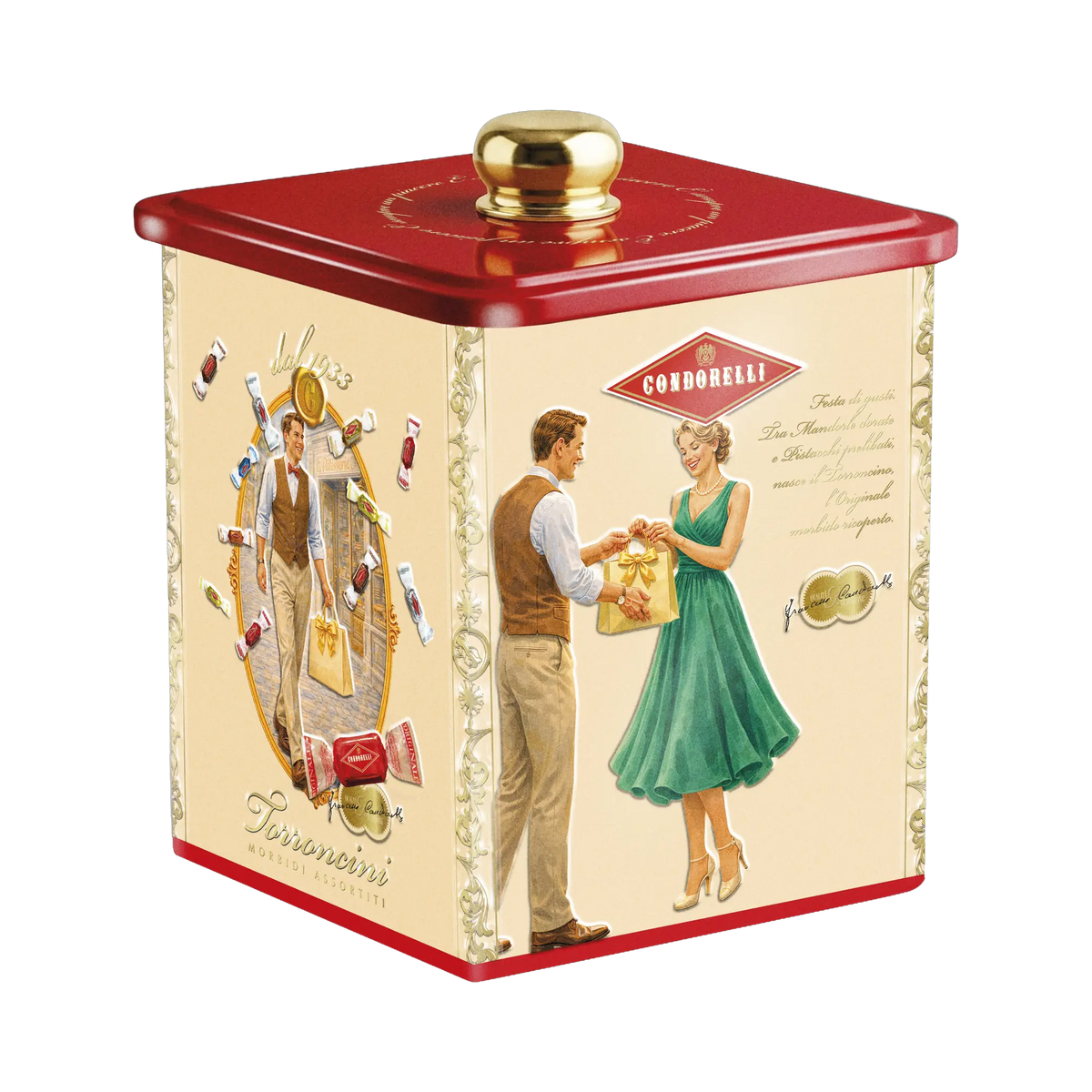 Condorelli Torroncini Nougat-Pralinen, Schmuckdose – Produktansicht 2