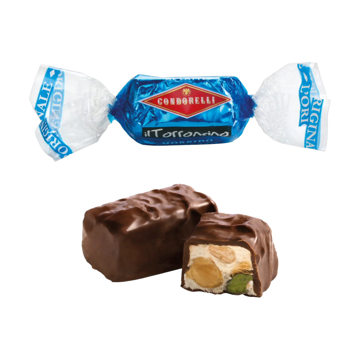 Condorelli Torroncino Vollmilchschokolade – eingepackt und ausgepackt