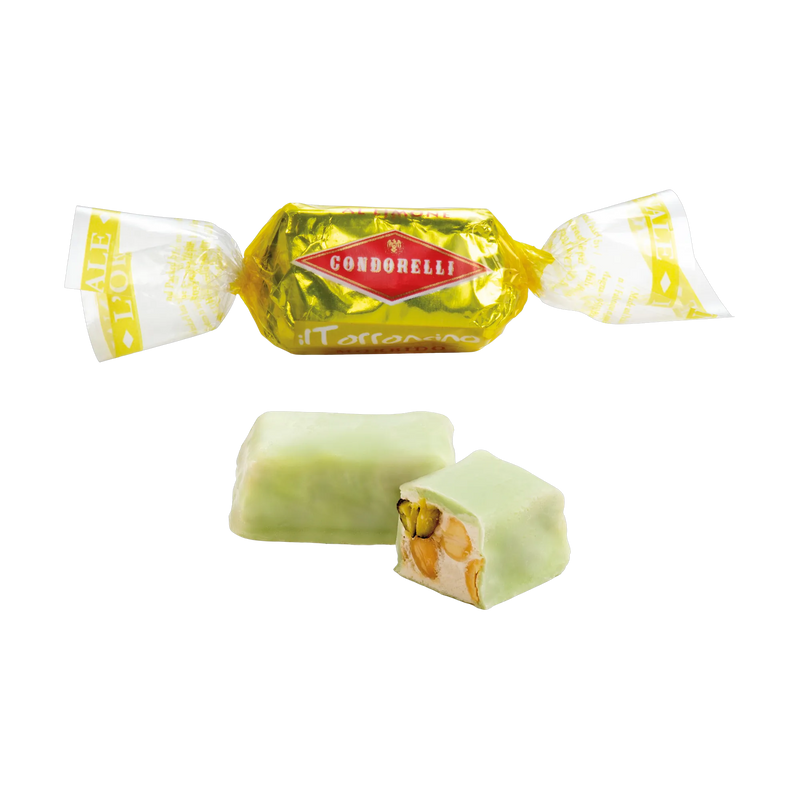 Condorelli Torroncino Limone - eingepackt und ausgepackt