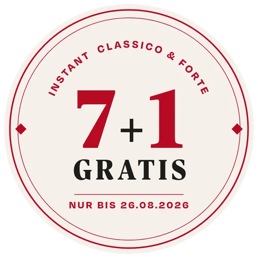 7+1 gratis – 1 Glas geschenkt, nur bis 26.08.2026
